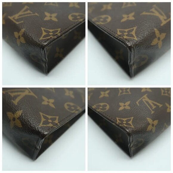 Louis Vuitton Poche toilette Brown Monogram Canvas Clutch Bag 882-031825 - Picture 7 of 11